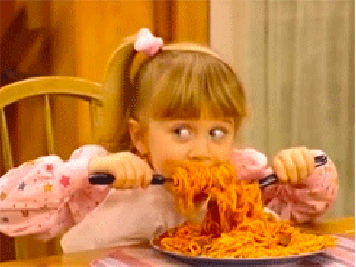 This is me with pasta.