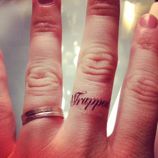 I smudged this temporary tat before I could take a sexier picture. I am an adult.